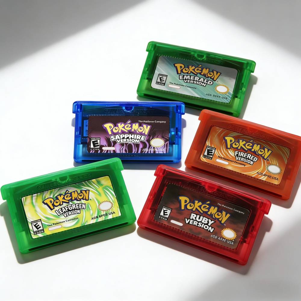 Retro Gaming Handheld - Pokemon 32 Bit Video Game Cartridge