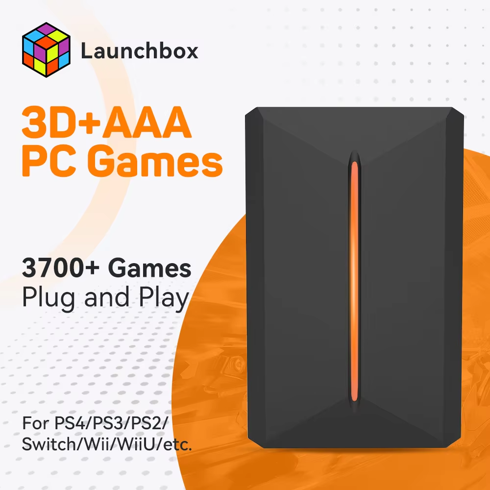 Retro Gaming Hdd - Launchbox 500G Gaming HDD for PS4/PS3/Switch/PS2/PS1/WII/WIIU
