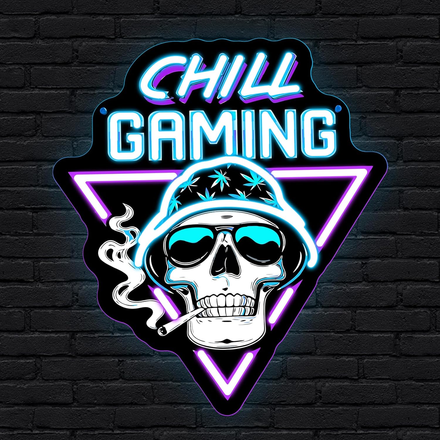 Retro Gaming Usb - ﻿ Chill Gaming Skull LED Neon