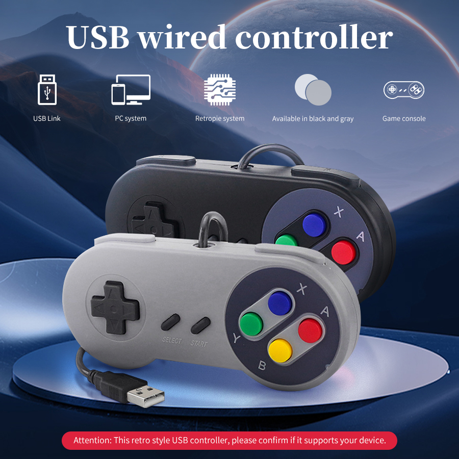 Raspberry Pi Retropie - Wired Gamepad Retro Gaming Joystick for