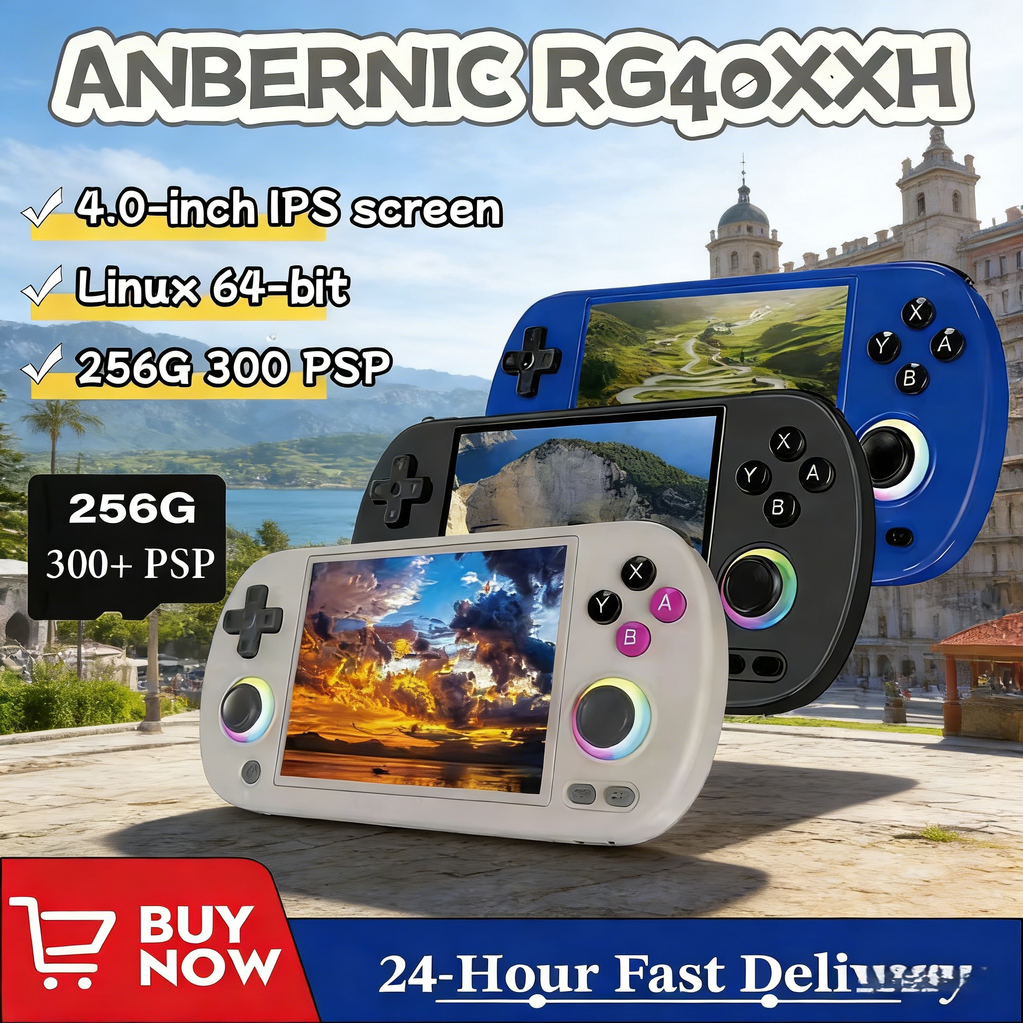 Retro Gaming Com - ANBERNIC RG 40XXH RG40XX H Retro