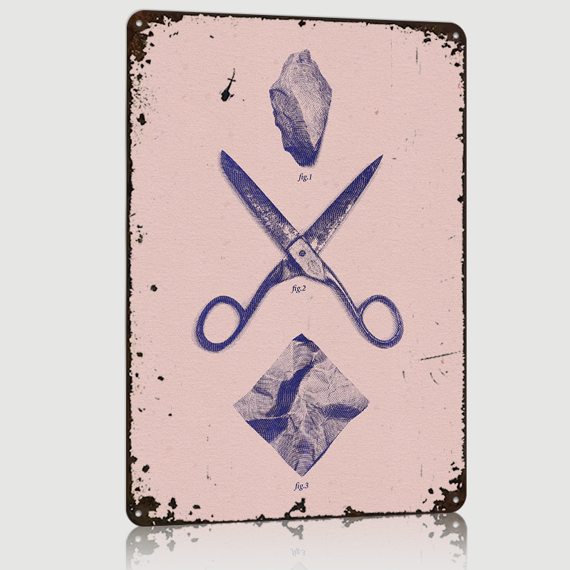 ROCK SCISSORS PAPER Poster Cus - مراجعة Retro Gaming Wallpaper وسعره