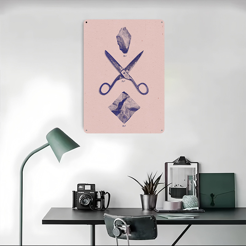 ROCK SCISSORS PAPER Poster Cus - مراجعة Retro Gaming Wallpaper وسعره