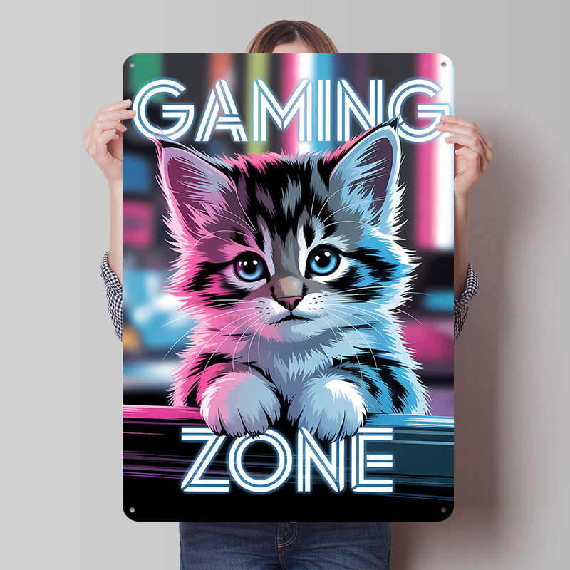 Gaming Zone Kitten Printed Pos - مراجعة Retro Gaming Zone وسعره