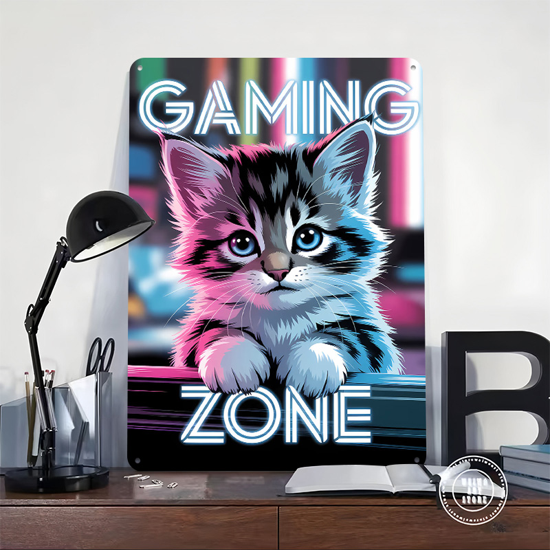 Gaming Zone Kitten Printed Pos - مراجعة Retro Gaming Zone وسعره