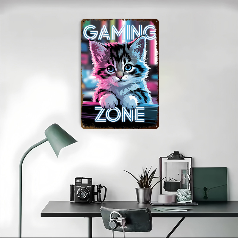 Gaming Zone Kitten Printed Pos - مراجعة Retro Gaming Zone وسعره