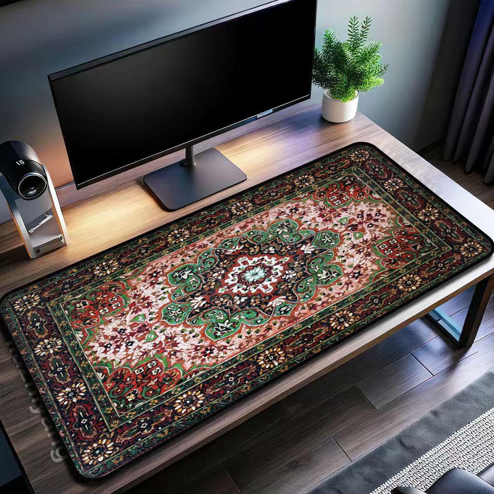 Vintage Persian Rug Pattern La - مراجعة Retro Gaming Keyboard And Mouse وسعره