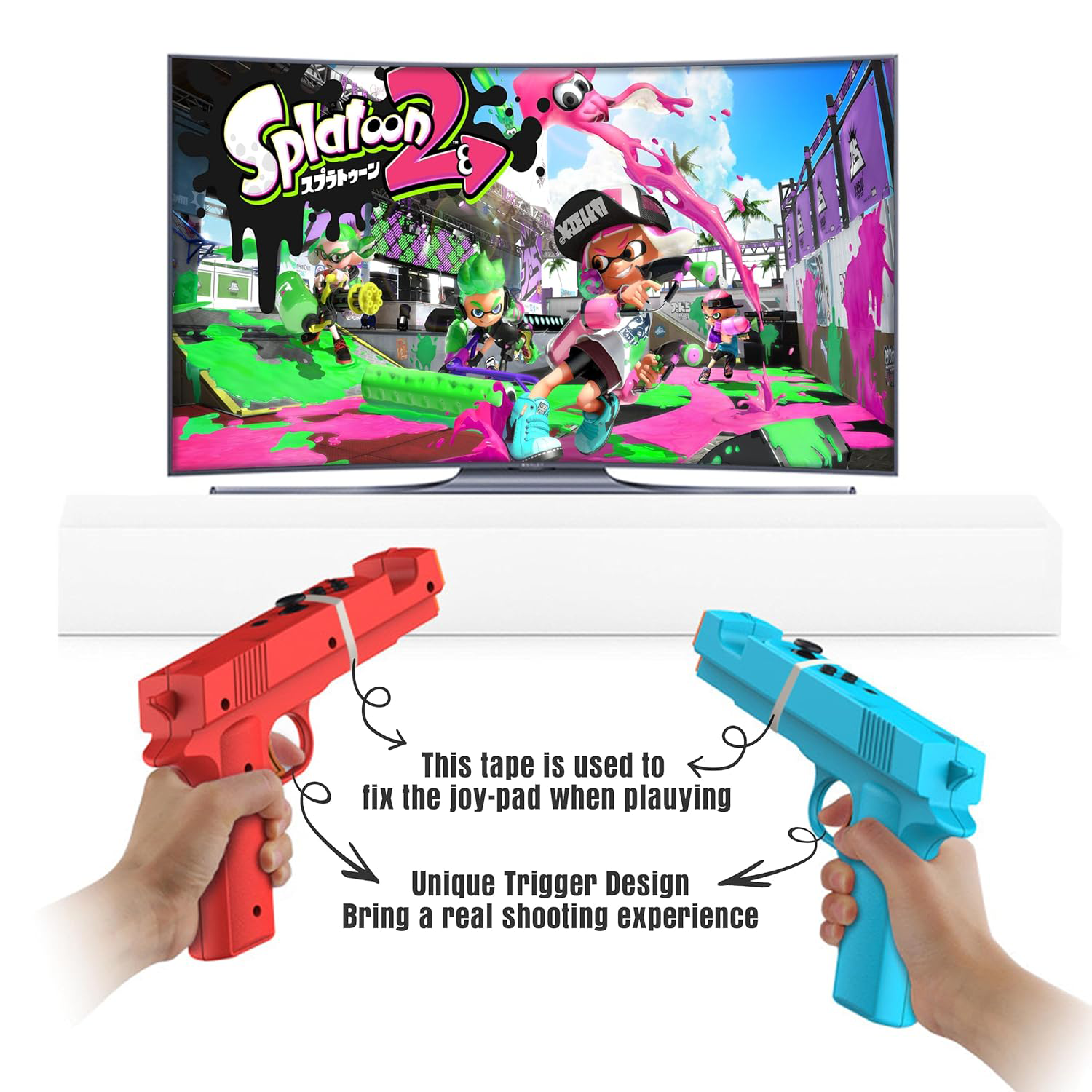 2 Pcs Shooting Game Gun for Sw - مراجعة Retro Gaming Gun وسعره