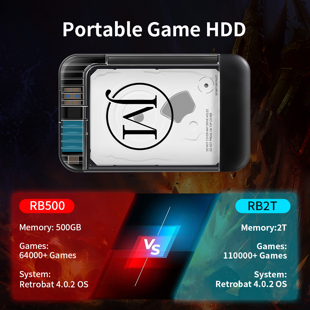 Retrobat 2T Portable  External - مراجعة Retro Gaming Hdd وسعره
