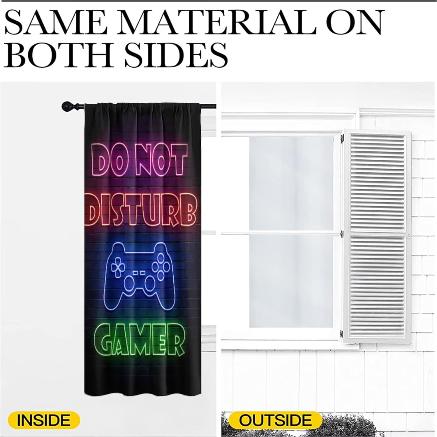 Gaming Gamer Curtain Curtains  - مراجعة Retro Gaming Zone وسعره