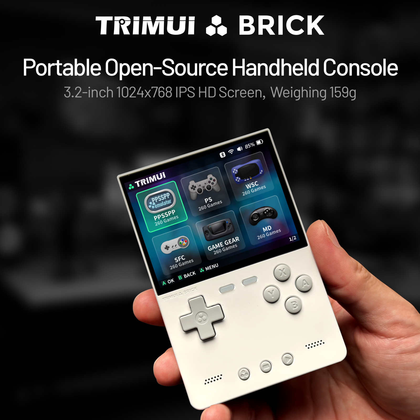 TRIMUI BRICK CNC Metal Retro H - مراجعة Retro Gaming Usb وسعره