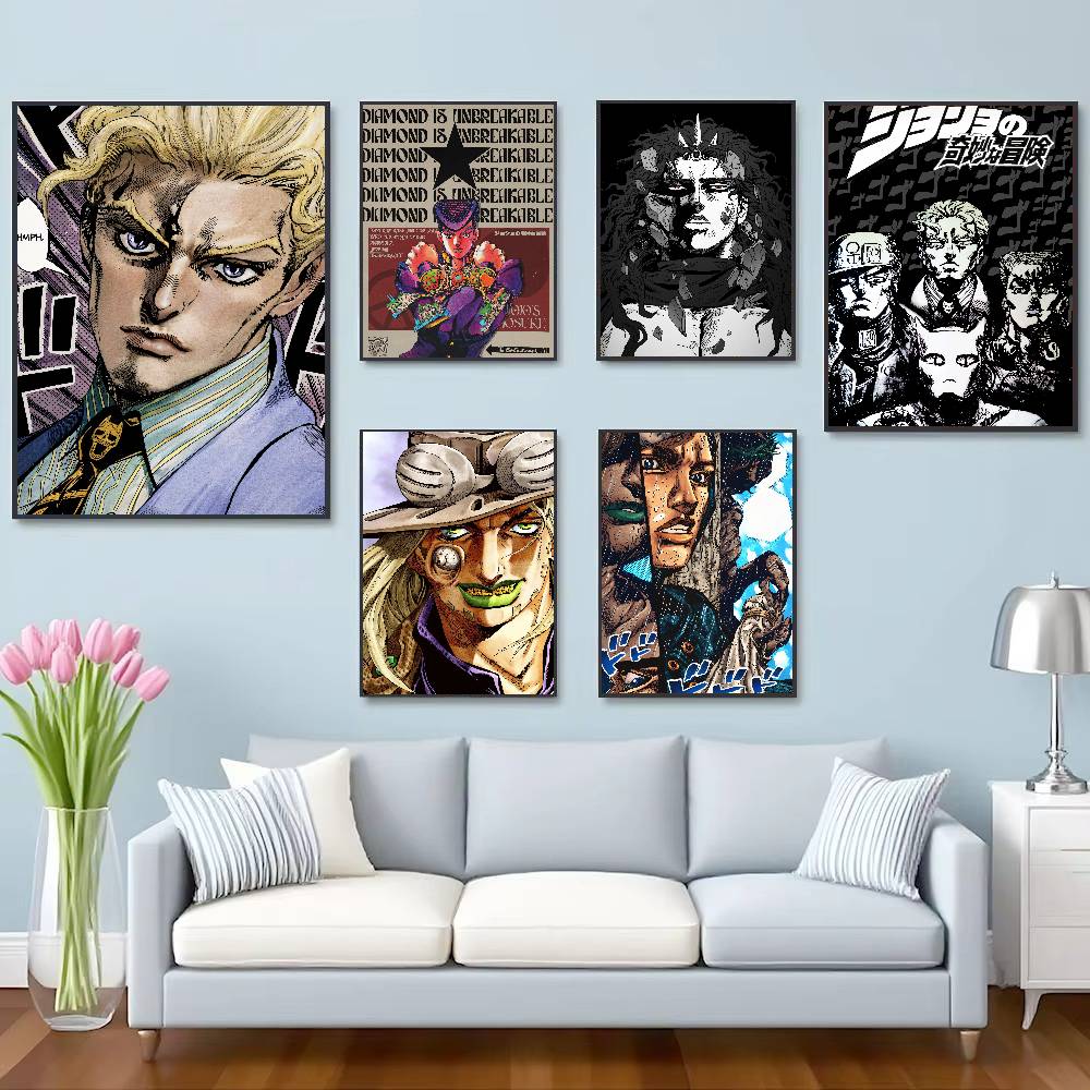 Popular Manga JoJo B-BizarreS  - مراجعة Retro Gaming Wallpaper وسعره