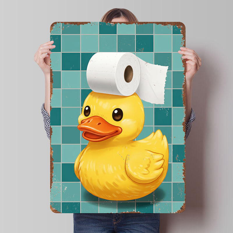Duck With Toilet Paper Hat Pri - مراجعة Retro Gaming Wallpaper وسعره