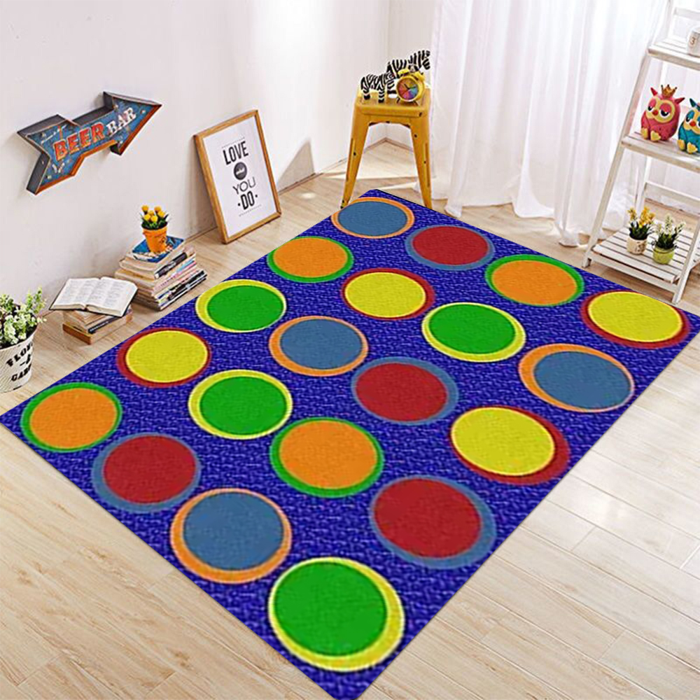 Retro Vinyl Record Area Rug Po - مراجعة Retro Gaming Lounge وسعره