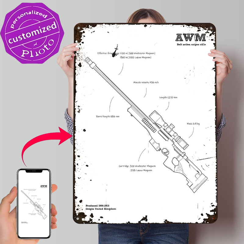 AWM Sniper Rifle Gun UK Tinpla - مراجعة Retro Gaming Gun وسعره