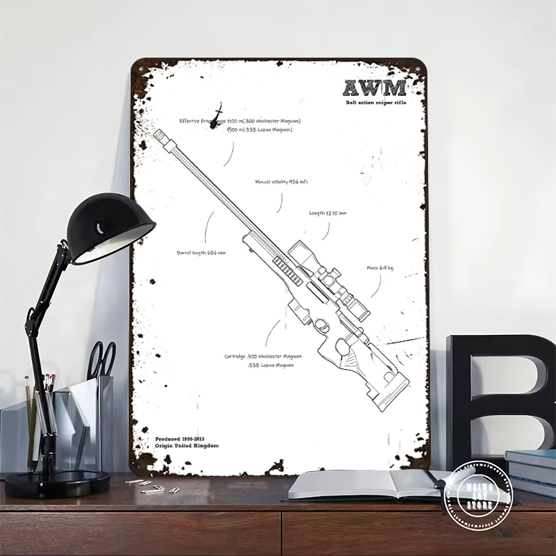 AWM Sniper Rifle Gun UK Tinpla - مراجعة Retro Gaming Gun وسعره
