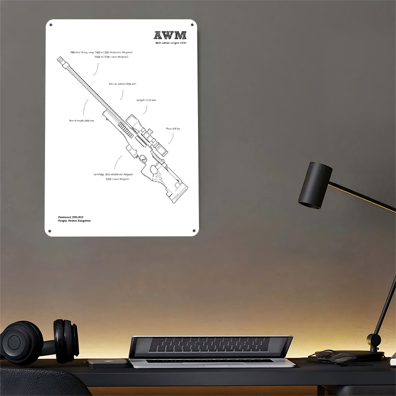 AWM Sniper Rifle Gun UK Tinpla - مراجعة Retro Gaming Gun وسعره
