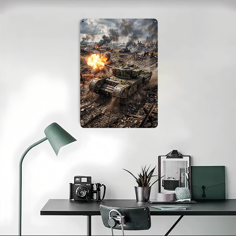 Tank Firing in War Zone Poster - مراجعة Retro Gaming Zone وسعره