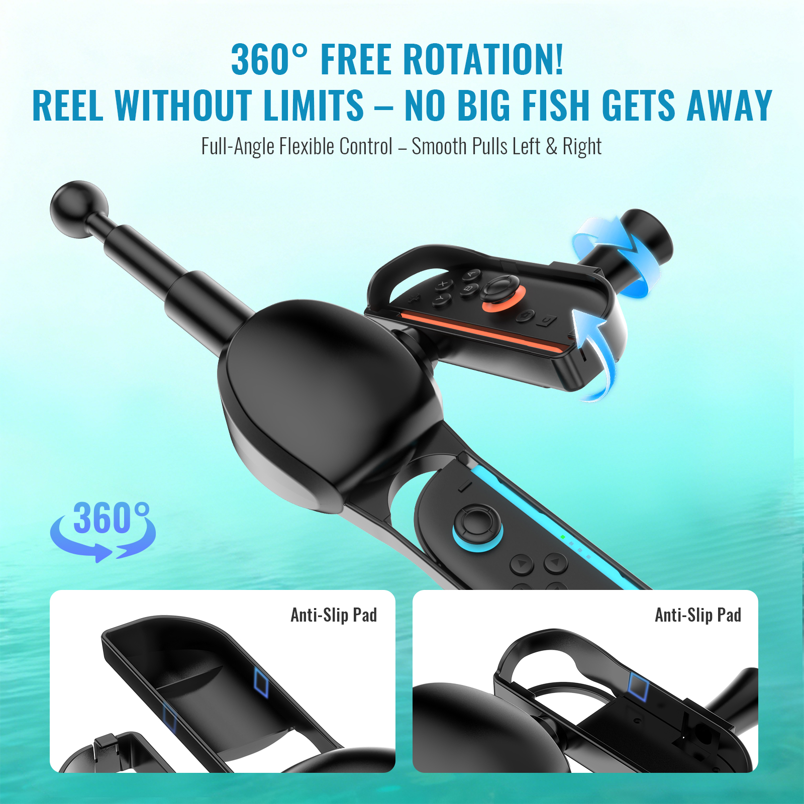 Fishing Rod NS2285 for Switch  - مراجعة Retro Gaming Gun وسعره