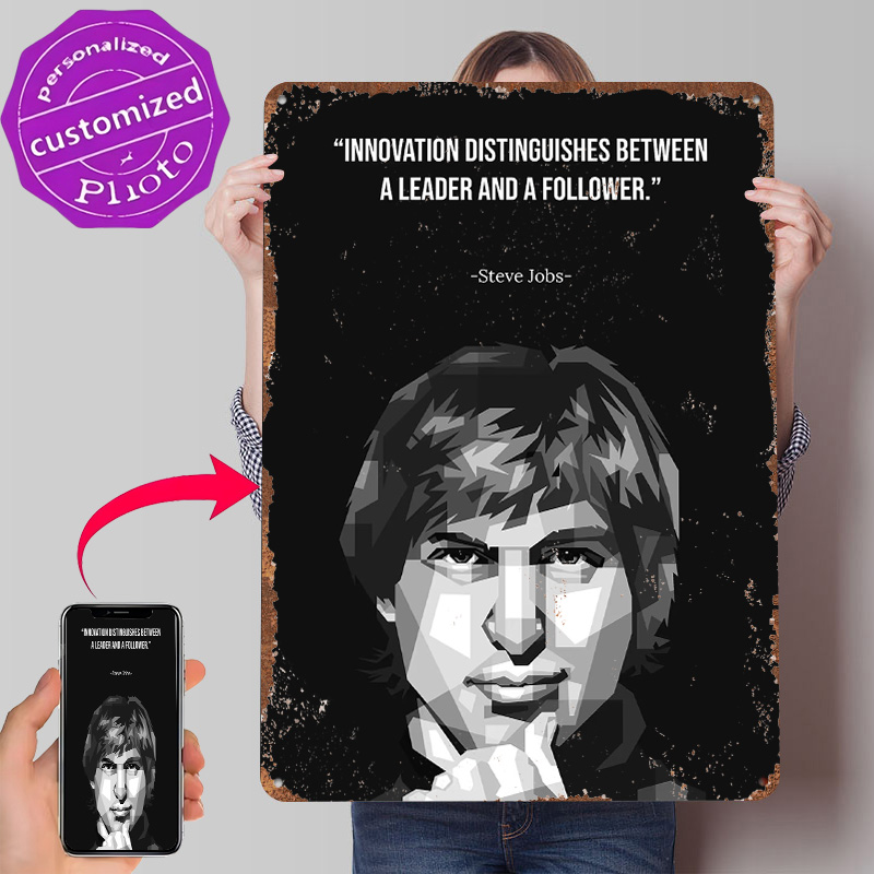 Steve Jobs WPAP Metal Poster C - مراجعة Retro Gaming Jobs وسعره