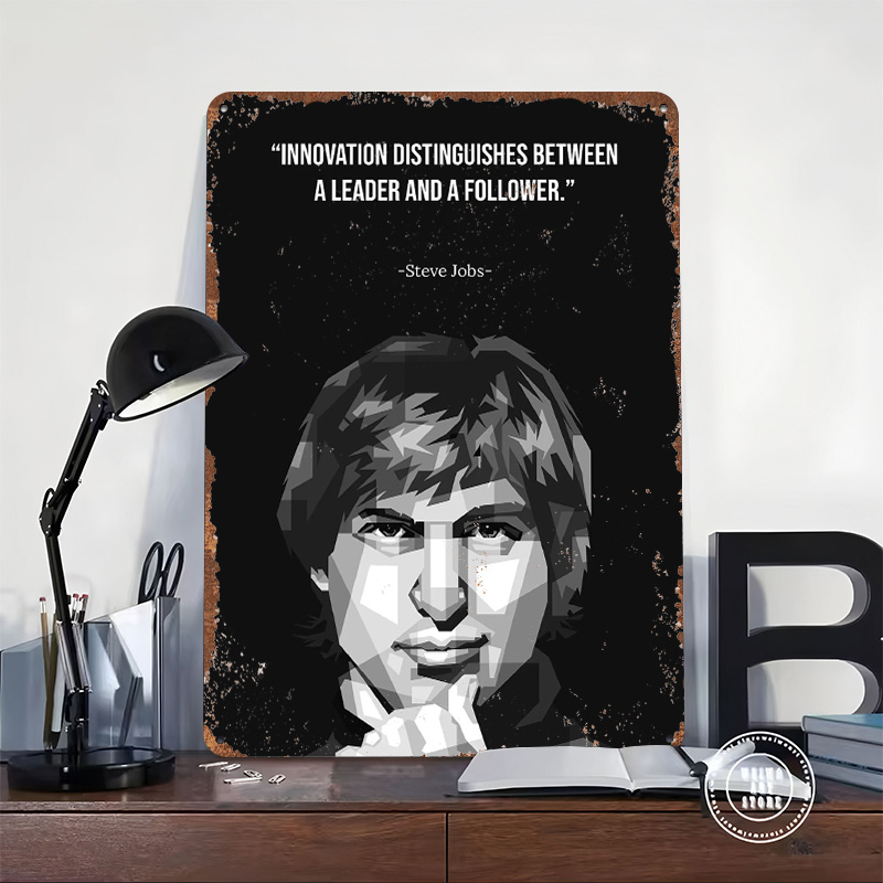 Steve Jobs WPAP Metal Poster C - مراجعة Retro Gaming Jobs وسعره