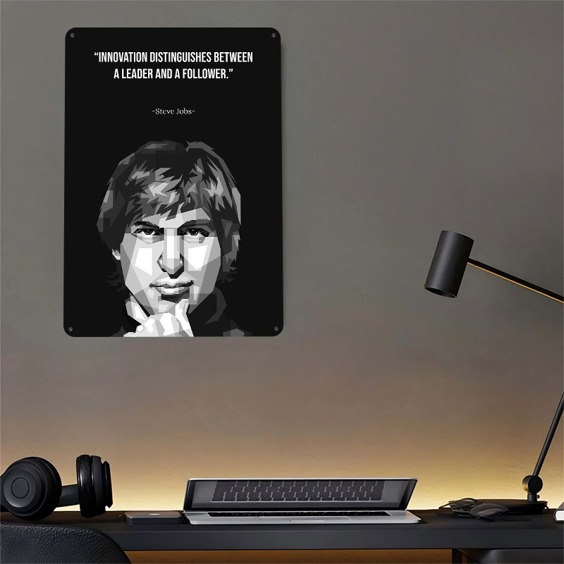 Steve Jobs WPAP Metal Poster C - مراجعة Retro Gaming Jobs وسعره