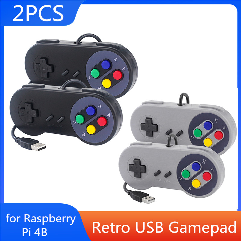 2PCs USB Gamepad Retro Gaming  - مراجعة Raspberry Pi Retropie وسعره