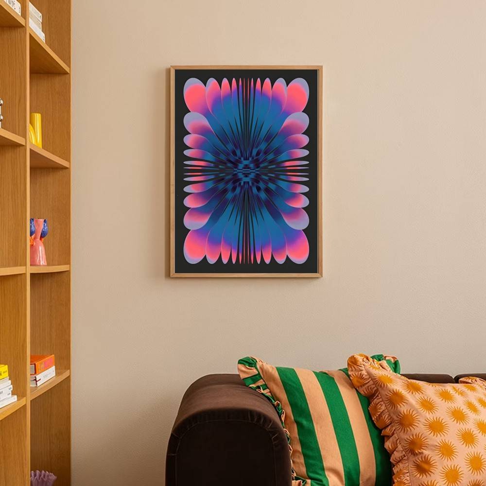 Psychedelic Gradient Skull Spa - مراجعة Retro Gaming Wallpaper وسعره
