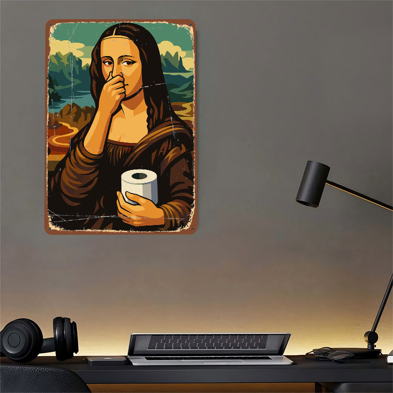 Mona Lisa Holding Toilet Paper - مراجعة Retro Gaming Wallpaper وسعره