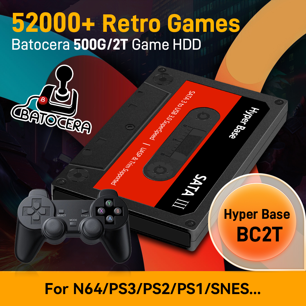 Batocera 500G/2T Emulator Game - مراجعة Retro Gaming Hdd وسعره