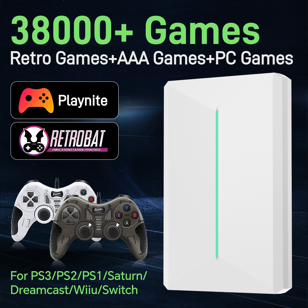 Playnite&Retrobat 500GB Game H - مراجعة Retro Gaming Hdd وسعره