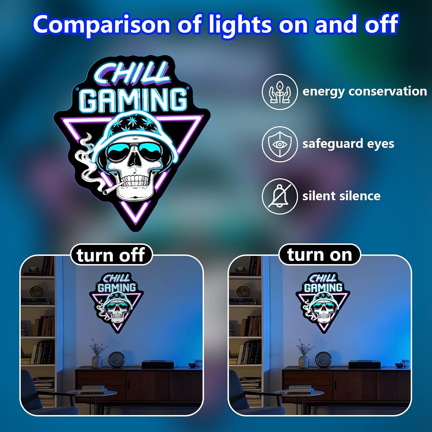  Chill Gaming Skull LED Neon  - مراجعة Retro Gaming Usb وسعره
