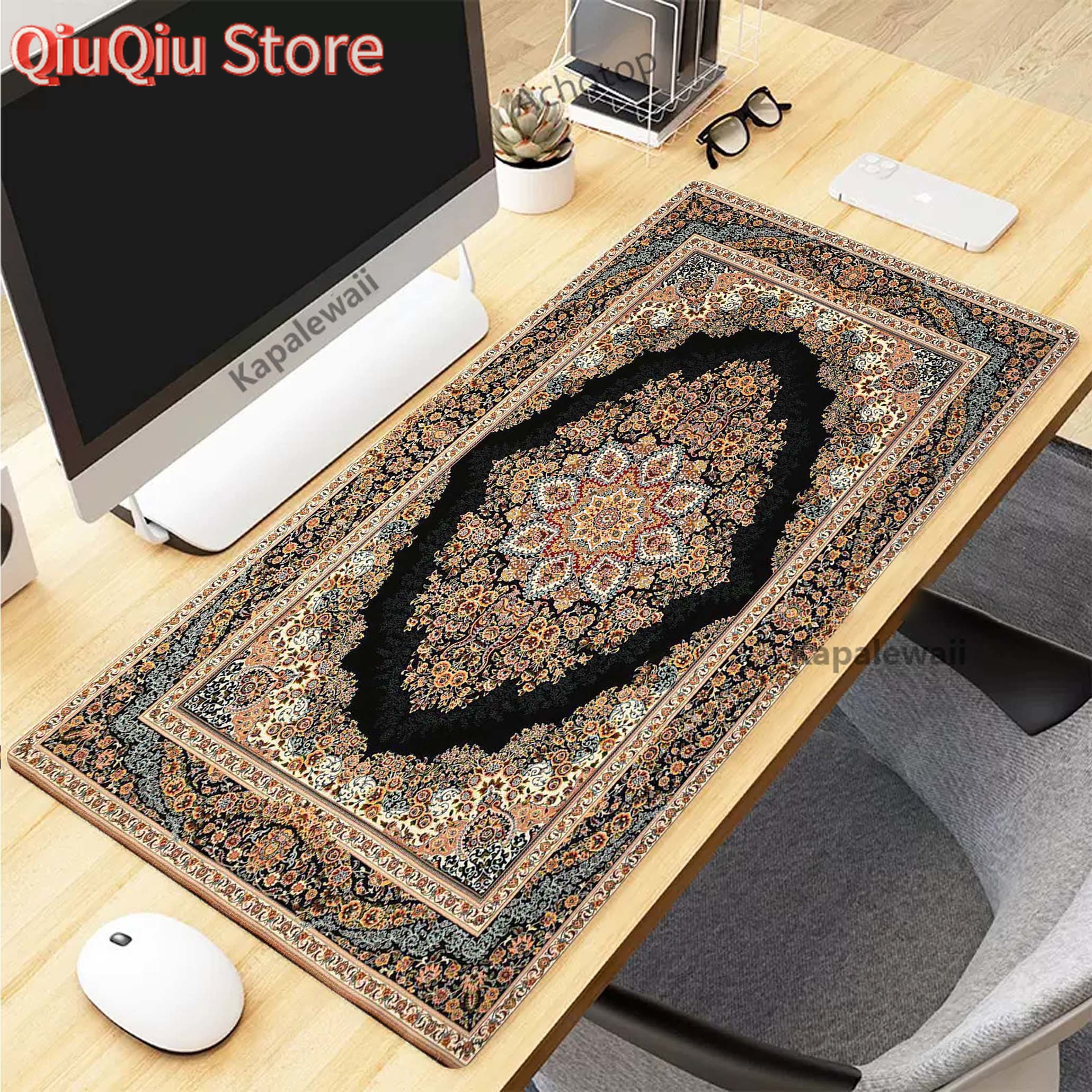 Persian Carpet Mysterious Retr - مراجعة Retro Gaming Keyboard And Mouse وسعره