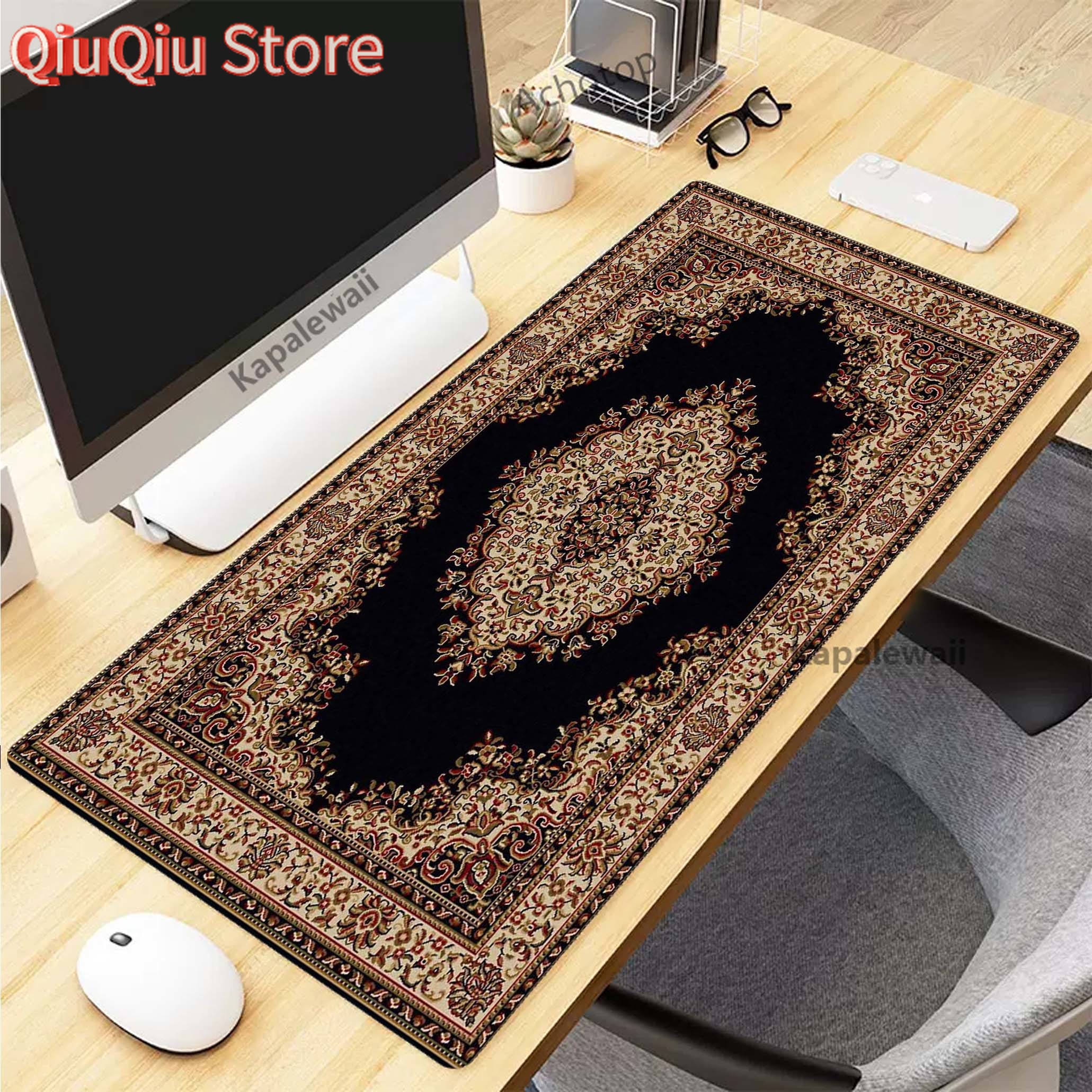 Persian Carpet Mysterious Retr - مراجعة Retro Gaming Keyboard And Mouse وسعره