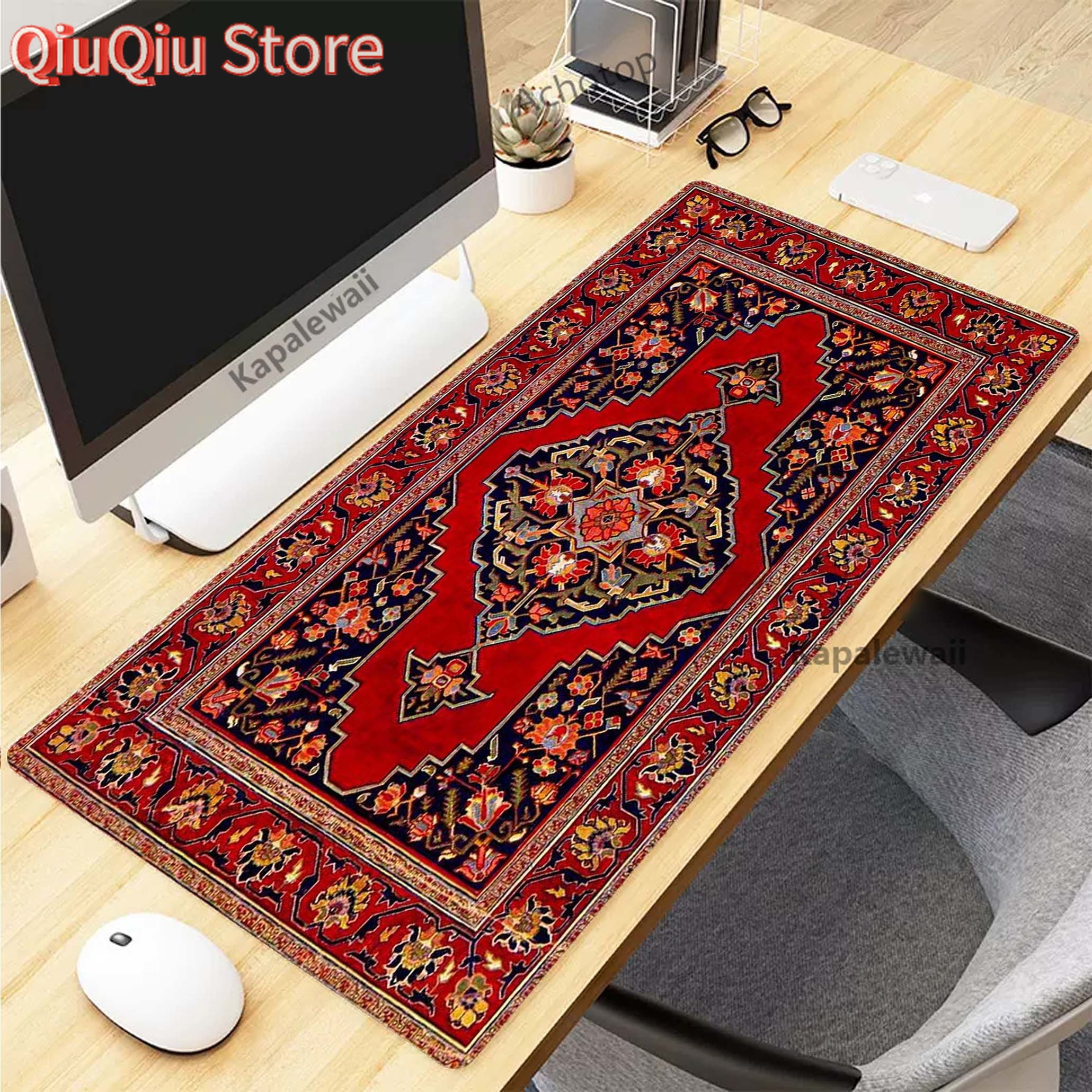 Persian Carpet Mysterious Retr - مراجعة Retro Gaming Keyboard And Mouse وسعره