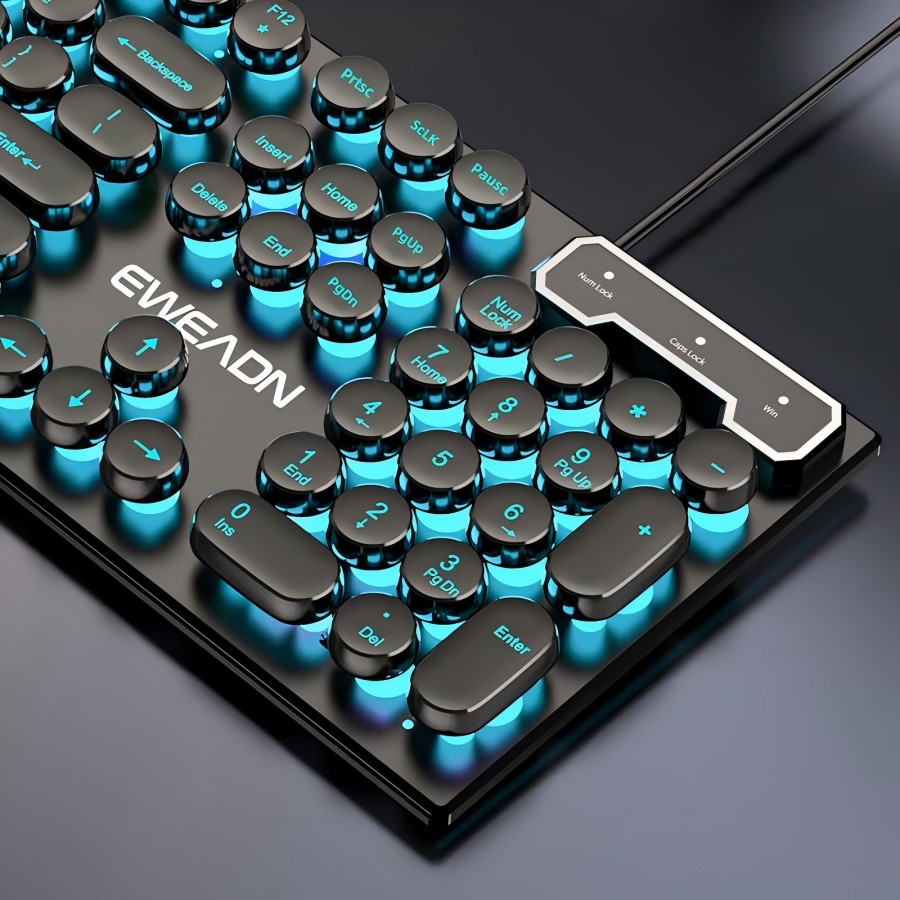 EWEADN Typewriter Gaming Keybo - مراجعة Retro Gaming For Windows وسعره