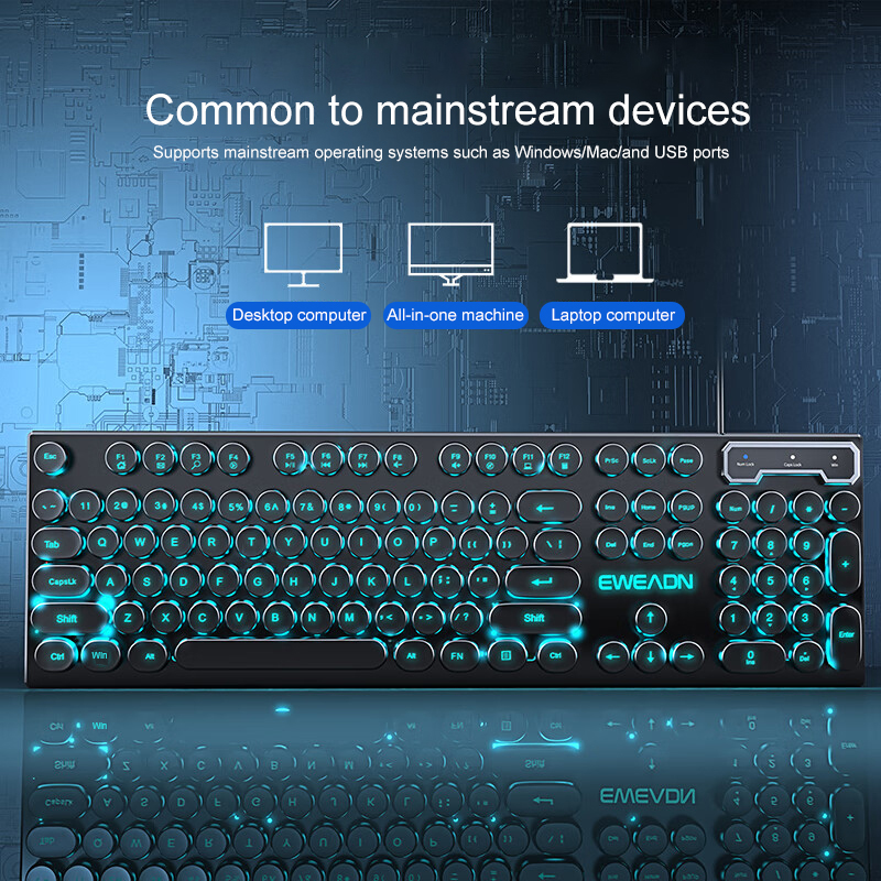 EWEADN Typewriter Gaming Keybo - مراجعة Retro Gaming For Windows وسعره
