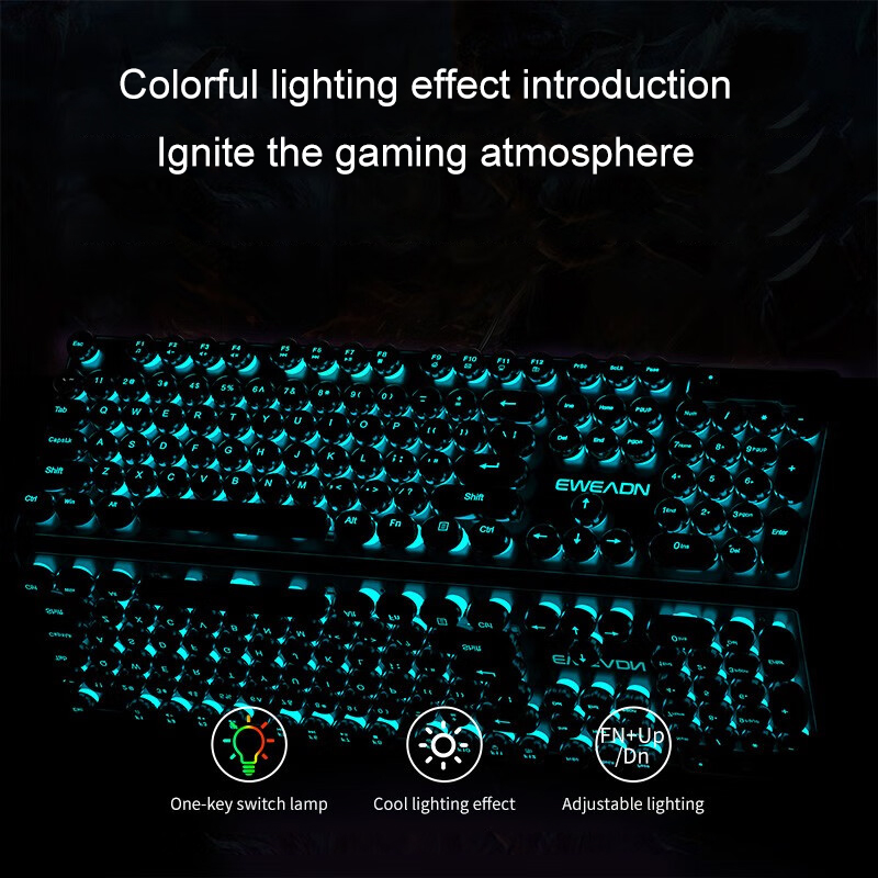 EWEADN Typewriter Gaming Keybo - مراجعة Retro Gaming For Windows وسعره