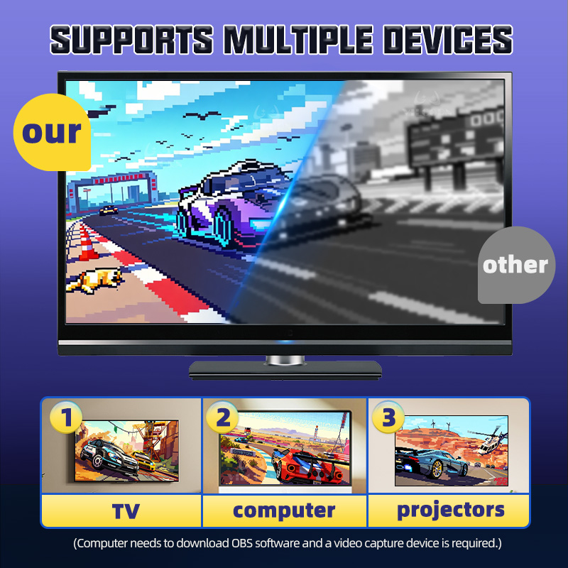 16Bit Retro Game Console 4K HD - مراجعة Retro Gaming Cable وسعره