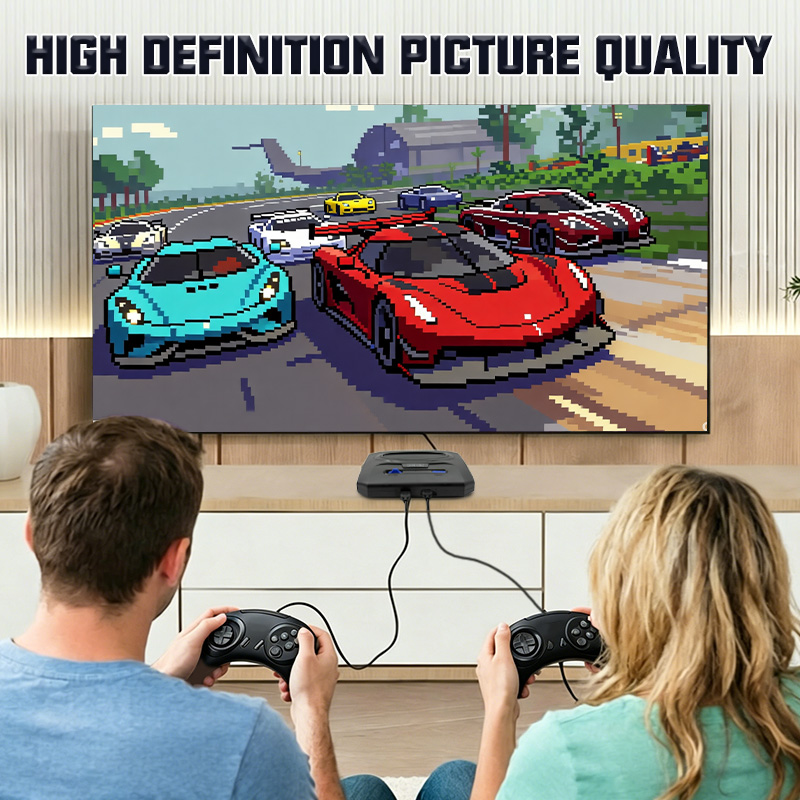 16Bit Retro Game Console 4K HD - مراجعة Retro Gaming Cable وسعره