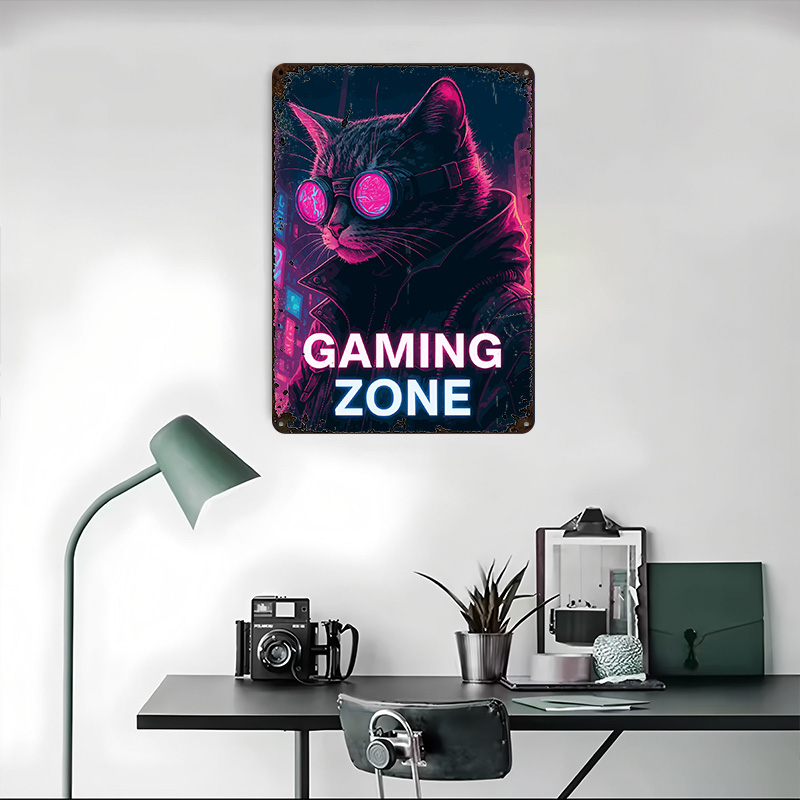 Cyberpunk Cat Gaming Zone Tin  - مراجعة Retro Gaming Zone وسعره