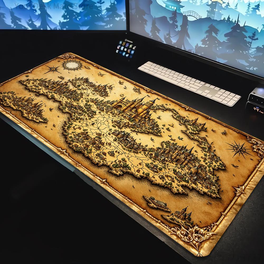 Retro Map Pattern Mouse Pad La - مراجعة Retro Gaming Xl وسعره
