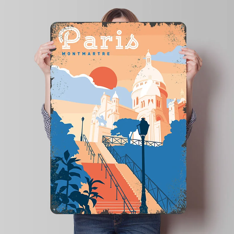 Paris Montmartre Travel Printe - مراجعة Retro Gaming Paris وسعره