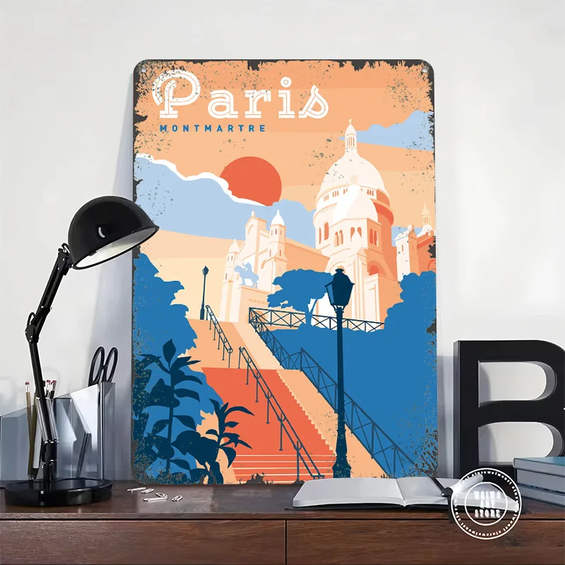 Paris Montmartre Travel Printe - مراجعة Retro Gaming Paris وسعره