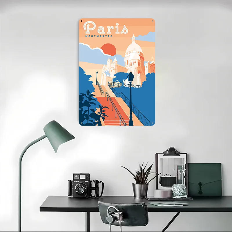 Paris Montmartre Travel Printe - مراجعة Retro Gaming Paris وسعره