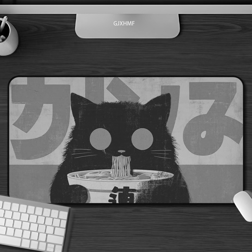 Kawaii Black Cat Ramen Mouse P - مراجعة Retro Gaming Xl وسعره