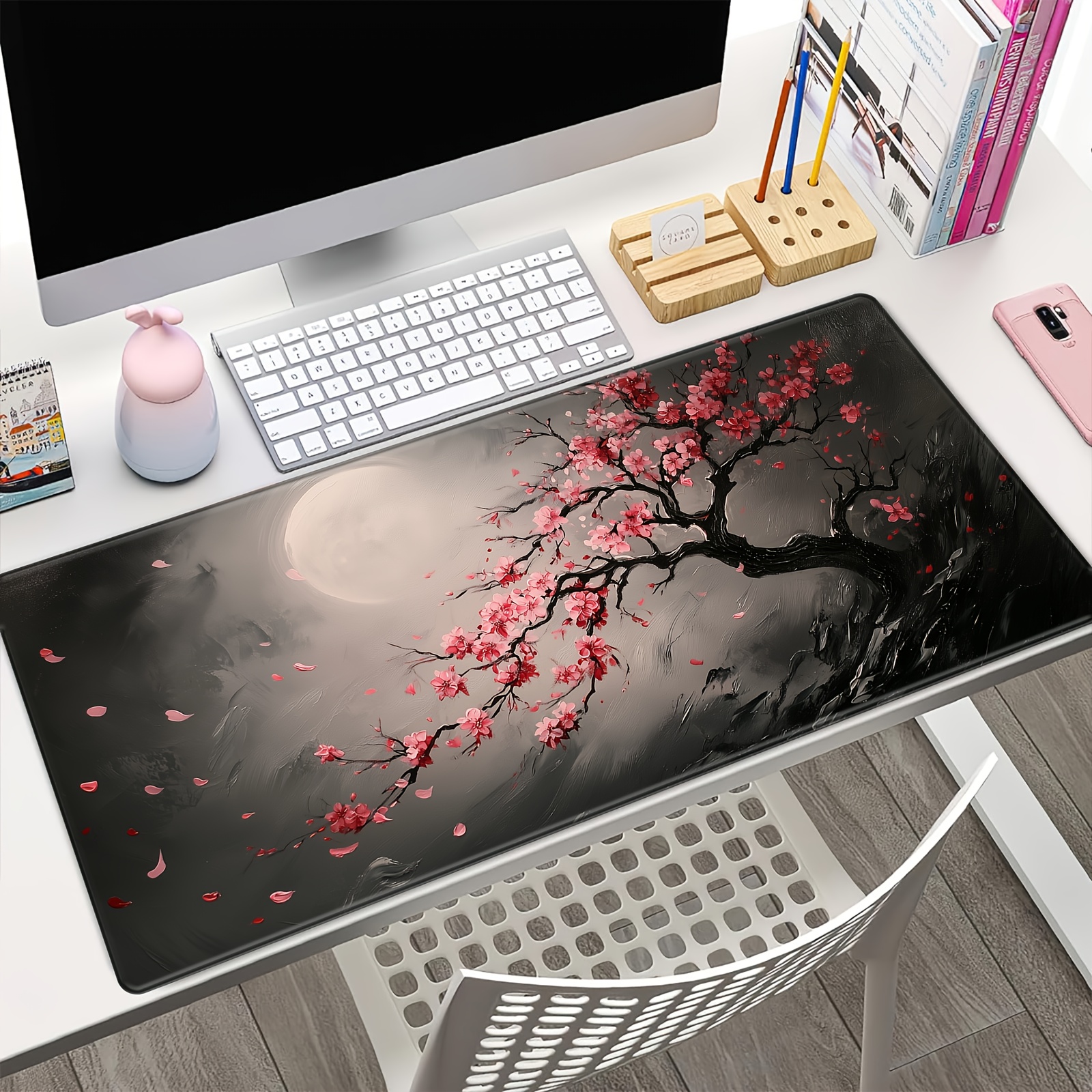 Retro plum blossom design Mous - مراجعة Retro Gaming Xl وسعره