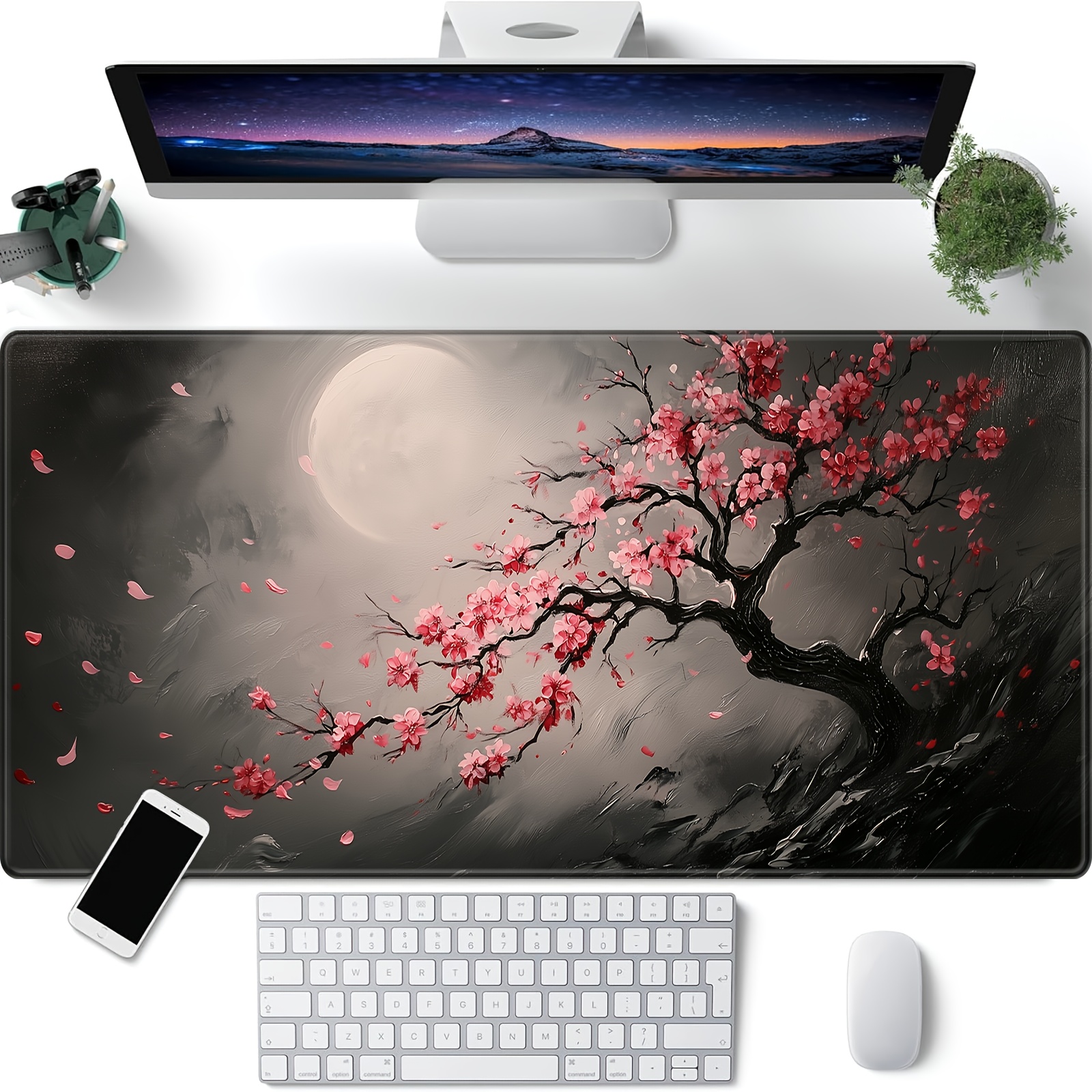 Retro plum blossom design Mous - مراجعة Retro Gaming Xl وسعره