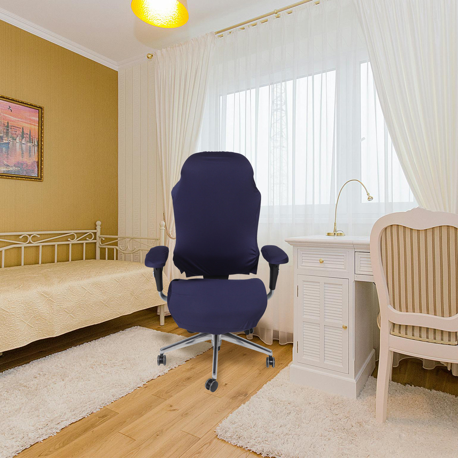 1Set Office Chair Cover Stretc - مراجعة Retro Gaming Lounge وسعره