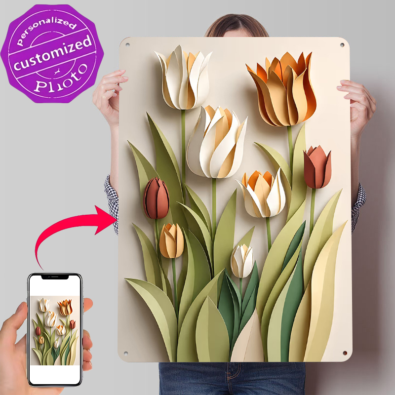 Paper Cutout Tulips Flowers Pr - مراجعة Retro Gaming Wallpaper وسعره